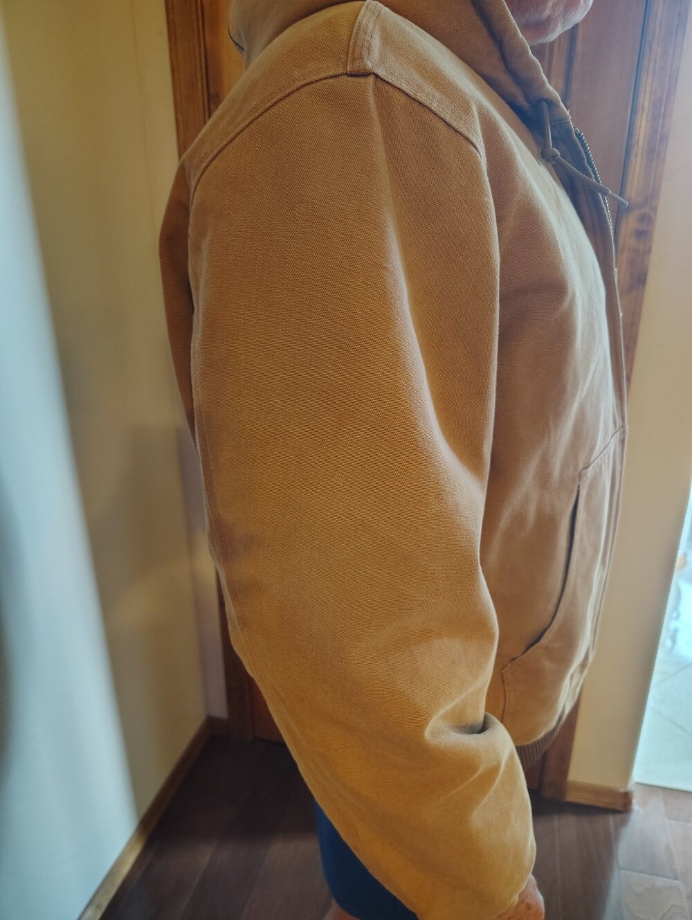 Carhartt Men's Brown Hooded Zip Front Quilt-Lined Insulated Jacket XL - Picture 14 of 16